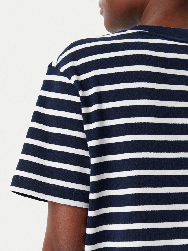 T-shirt rayé relax modern bleu marine femme - Tommy Hilfiger