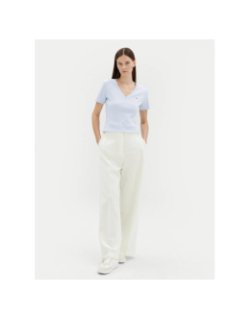 T-shirt col v slim cody bleu clair femme - Tommy Hilfiger