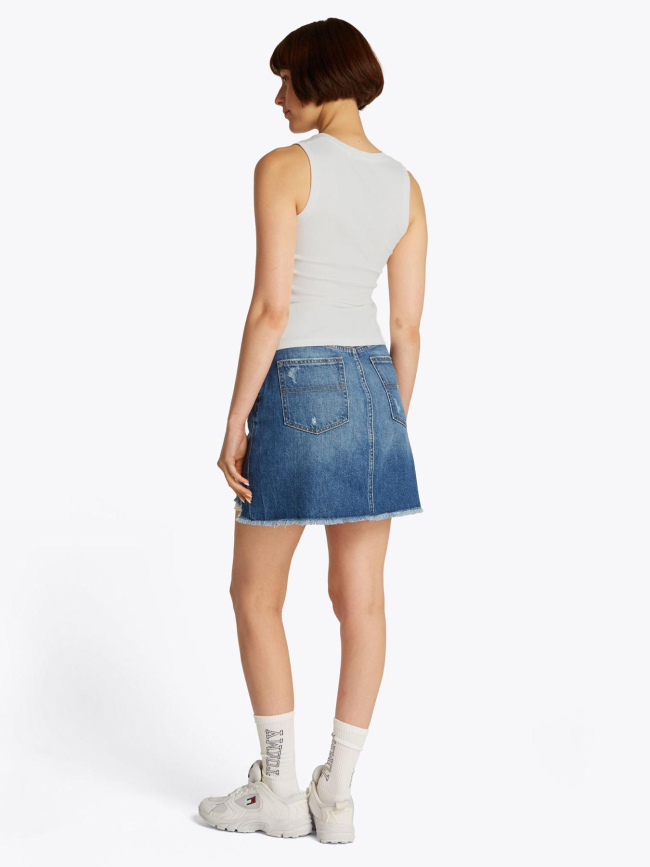 Débardeur côtelé essential rib blanc femme - Tommy Jeans
