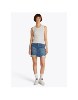 Débardeur côtelé essential rib blanc femme - Tommy Jeans