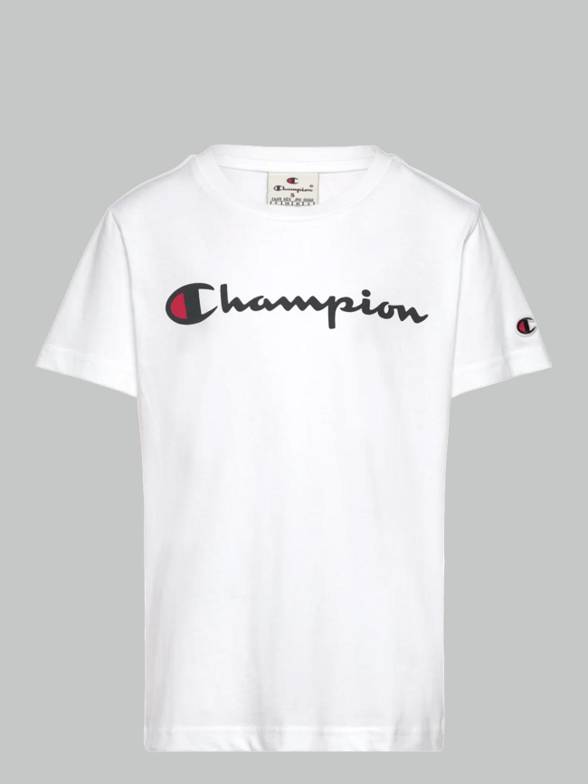 T-shirt à manches courtes crewneck blanc enfant - Champion