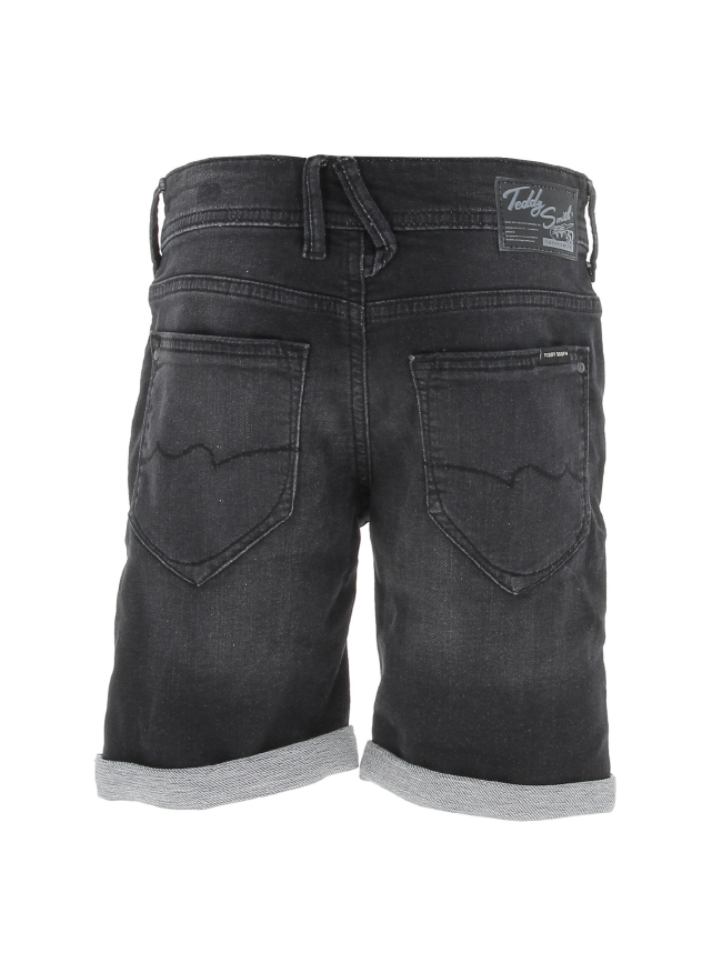 Short en jean scotty 3 anthracite garçon - Teddy Smith