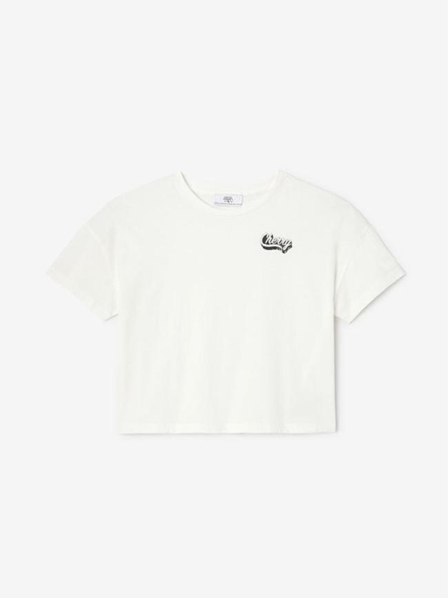 T-shirt coupe ample anatagi blanc fille - Le Temps Des Cerises
