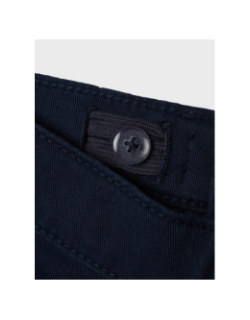 Short slim nkmsilas isak bleu marine garçon - Name It