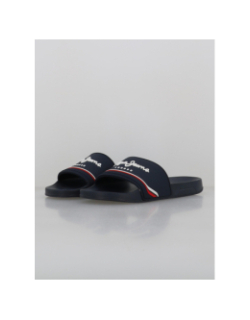 Claquettes slider origin bleu marine homme - Pepe Jeans