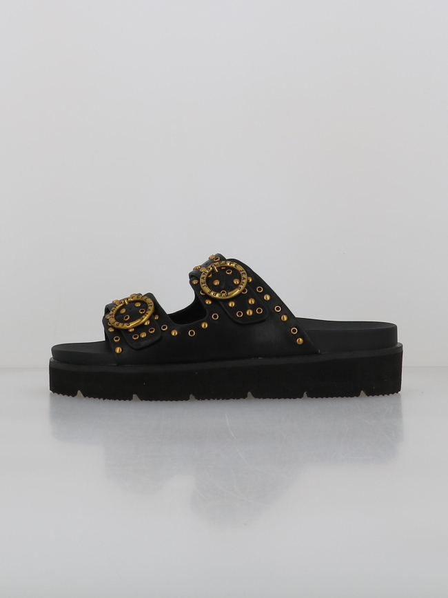 Sandales cloutées pola buckle noir femme - Pepe Jeans