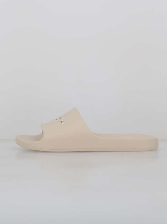 Claquettes basic slide beige homme - Tommy Jeans