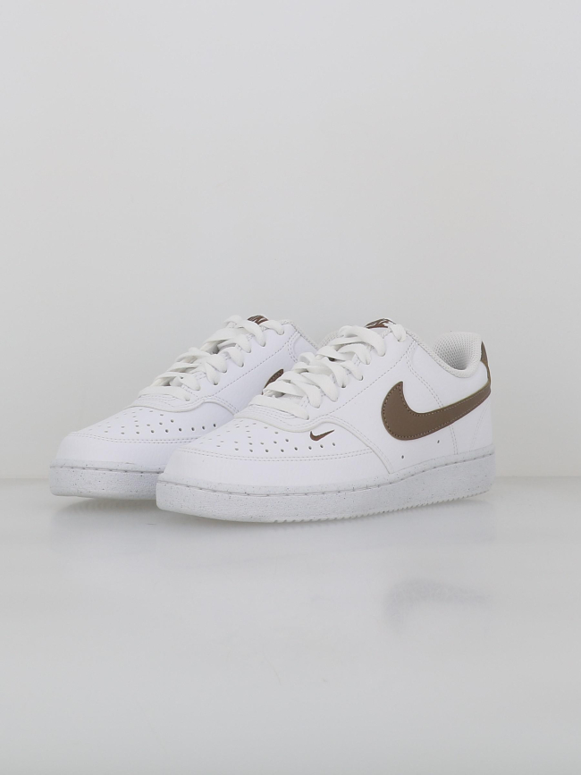 Baskets court vision blanc marron femme - Nike