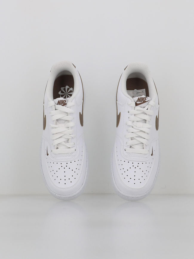Baskets court vision blanc marron femme - Nike