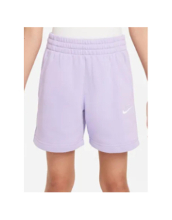 Short de sport molleton nsw club violet fille - Nike