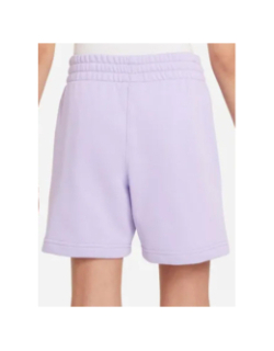 Short de sport molleton nsw club violet fille - Nike