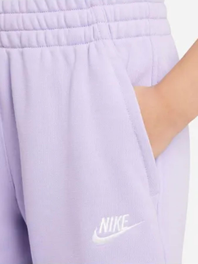 Short de sport molleton nsw club violet fille - Nike