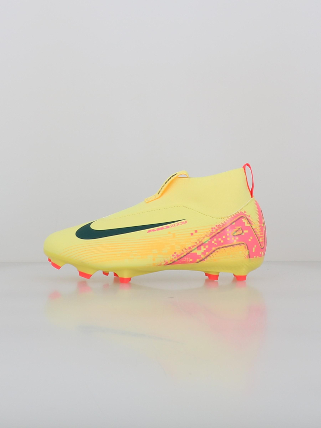 Chaussures de football superfly 10 km fg/mg jaune enfant - Nike