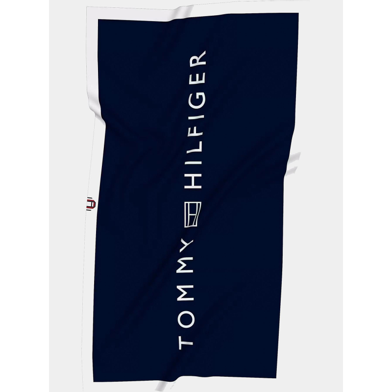 Serviette de plage à logo bleu marine - Tommy Hilfiger