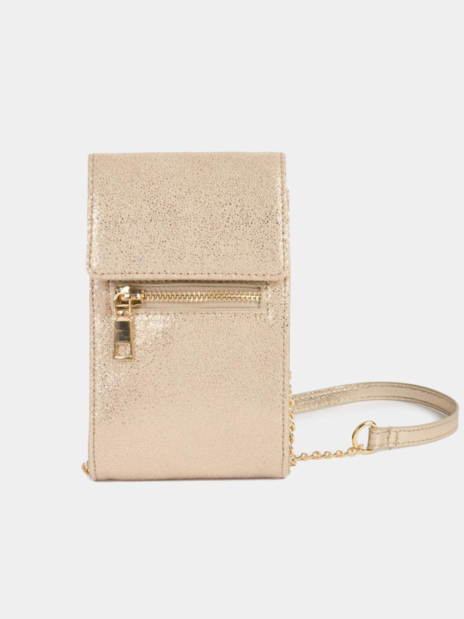 Sac pochette de téléphone brillant 2poke doré femme - Morgan
