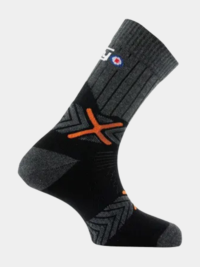 Pack de 2 paires de chaussettes rando concept noir adulte - Thyo
