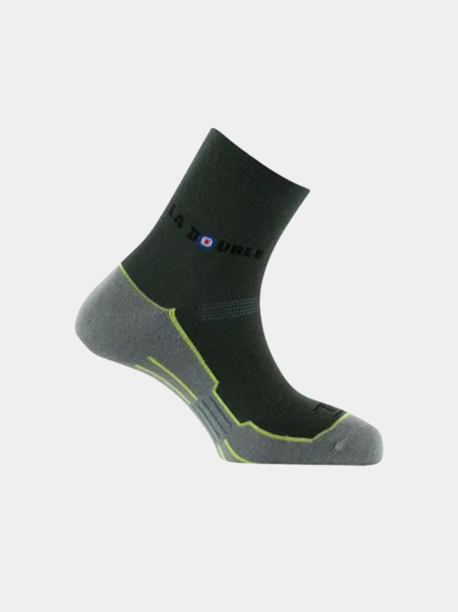 Paire de socquettes randonnée new double club gris adulte - Thyo