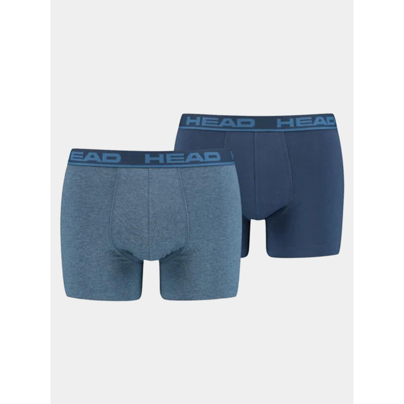 Pack de 2 boxers en coton basic bleu homme - Head