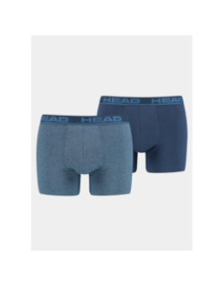 Pack de 2 boxers en coton basic bleu homme - Head