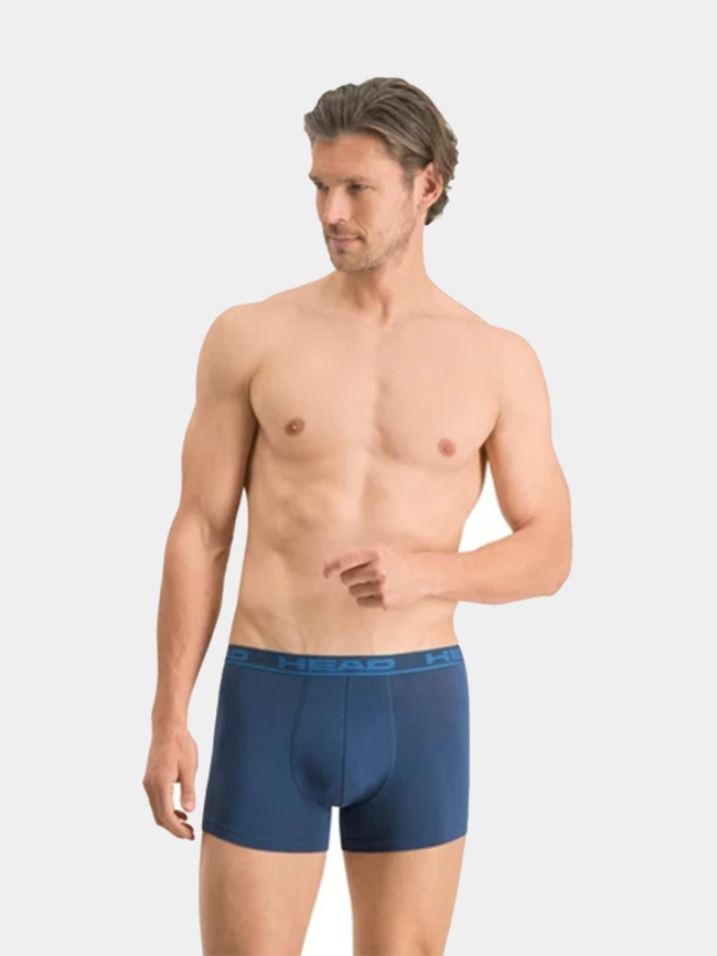 Pack de 2 boxers en coton basic bleu homme - Head