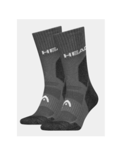 Pack de 2 paires de chaussettes hiking all climates gris adulte - Head