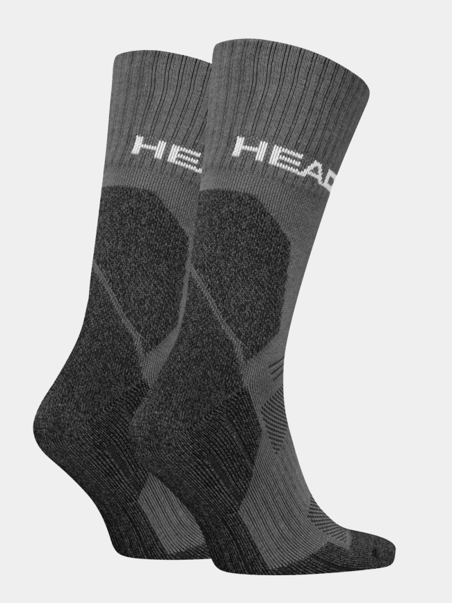 Pack de 2 paires de chaussettes hiking all climates gris adulte - Head