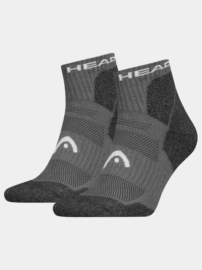 Pack de 2 paires de chaussettes basses all climates gris adulte - Head