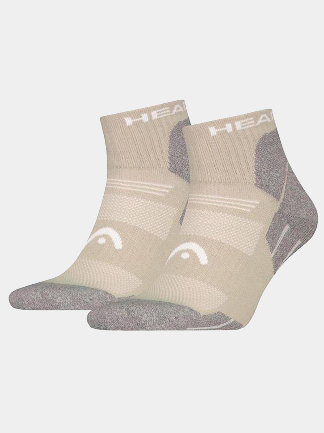 Pack de 2 paires de chaussettes basses all climates beige adulte - Head