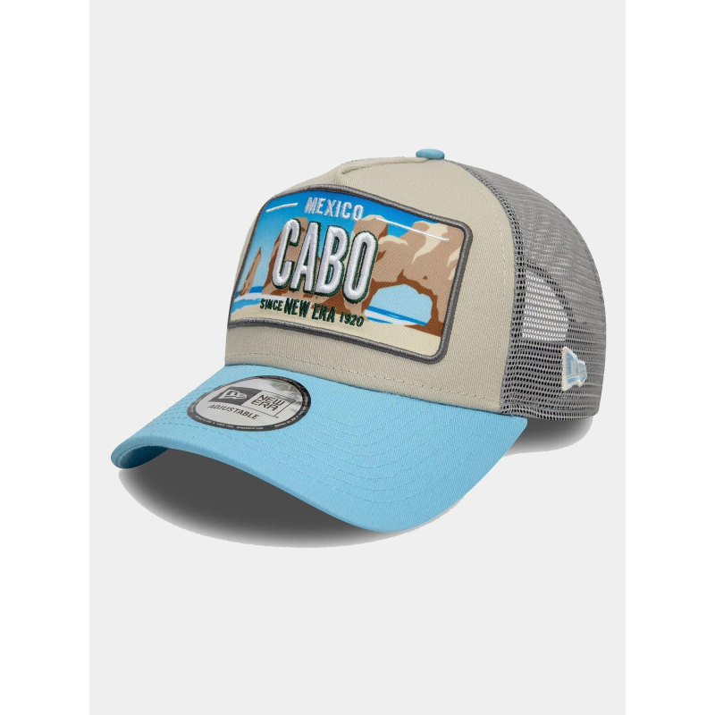 Casquette trucker cabo gris et bleu homme - New Era