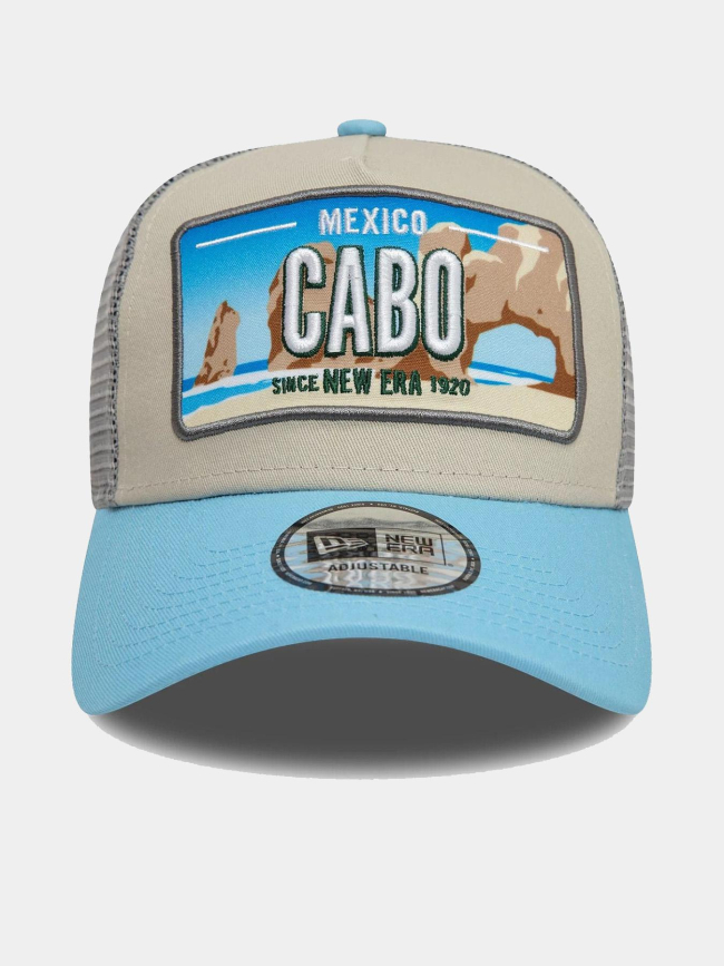 Casquette trucker cabo gris et bleu homme - New Era