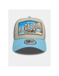 Casquette trucker cabo gris et bleu homme - New Era