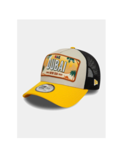 Casquette trucker dubai jaune et noir homme - New Era