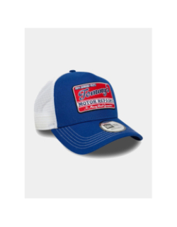 Casquette trucker vintage motors bleu et blanc homme - New Era