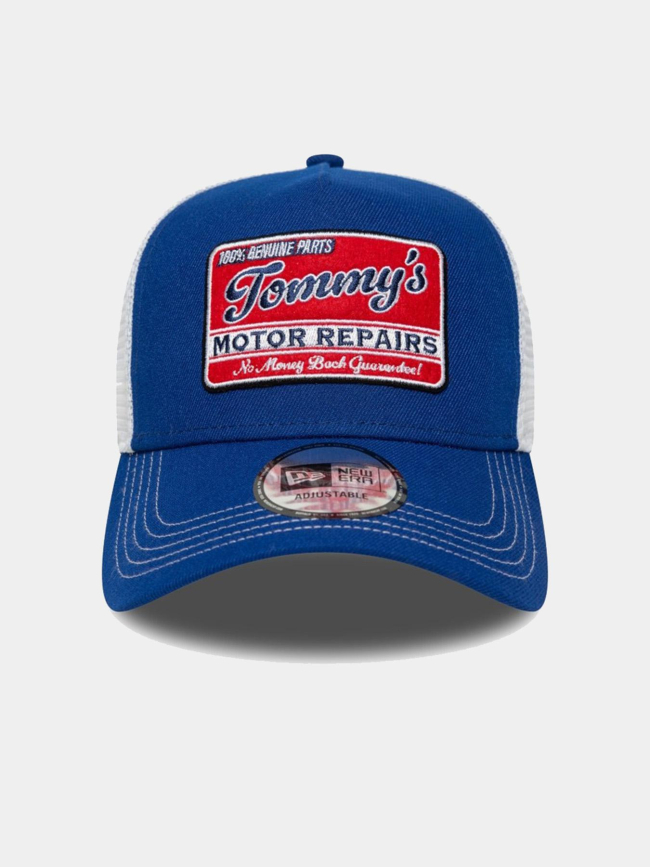 Casquette trucker vintage motors bleu et blanc homme - New Era