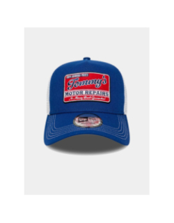 Casquette trucker vintage motors bleu et blanc homme - New Era