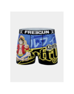Boxer en microfibre one piece luffy bleu homme - Freegun