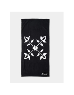 Serviette de plage imprimé logo noir - Oxbow