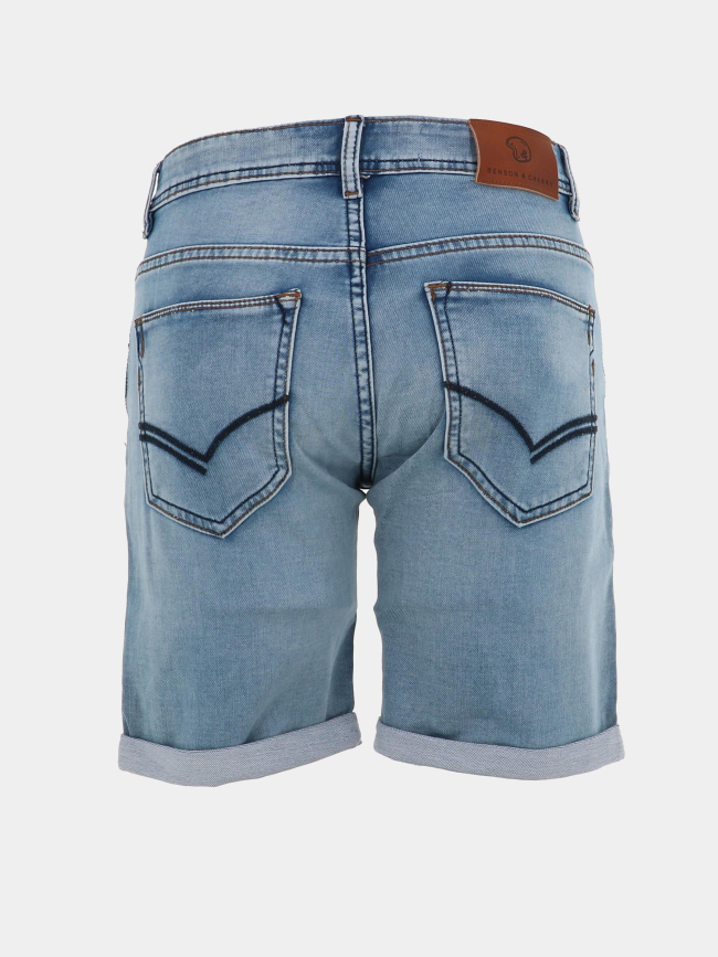 Bermuda classique en jean bleu homme - Benson & Cherry