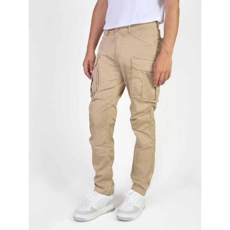 Pantalon cargo aaron beige homme - Le Temps Des Cerises