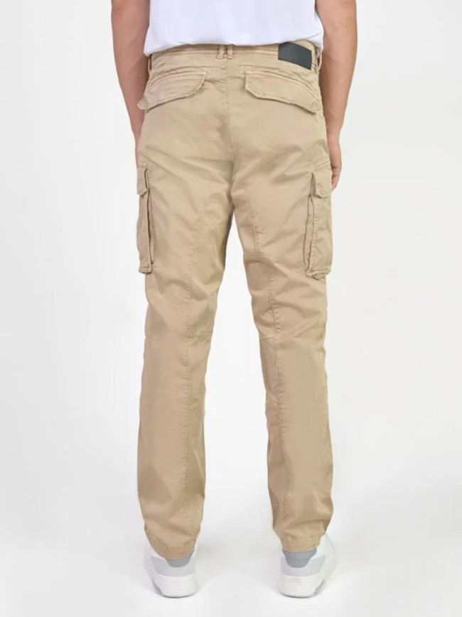 Pantalon cargo aaron beige homme - Le Temps Des Cerises