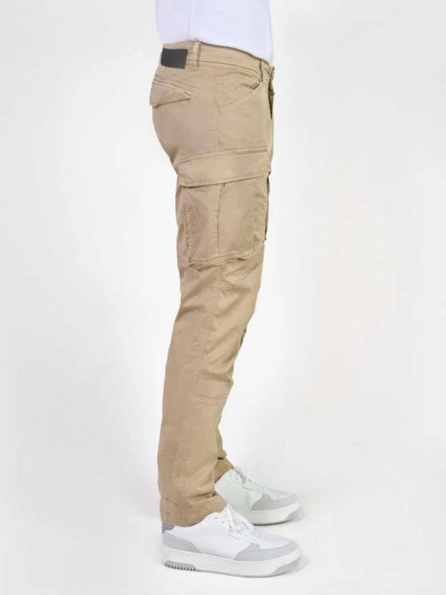 Pantalon cargo aaron beige homme - Le Temps Des Cerises