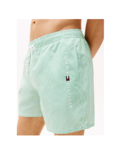 Short de bain original rayé vert homme - Tommy Hilfiger