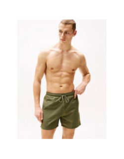 Short de bain à monogramme kaki homme - Tommy Hilfiger