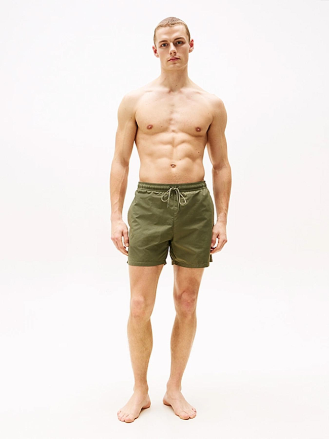 Short de bain à monogramme kaki homme - Tommy Hilfiger