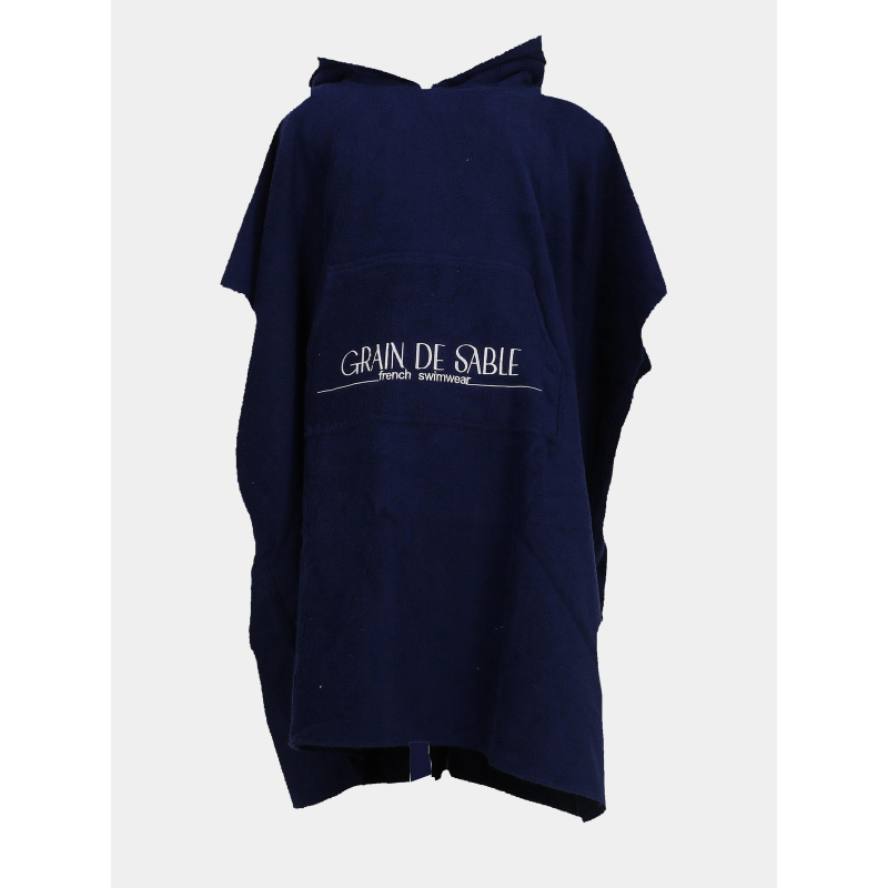 Poncho de plage keys bleu marine - Grain De Sable