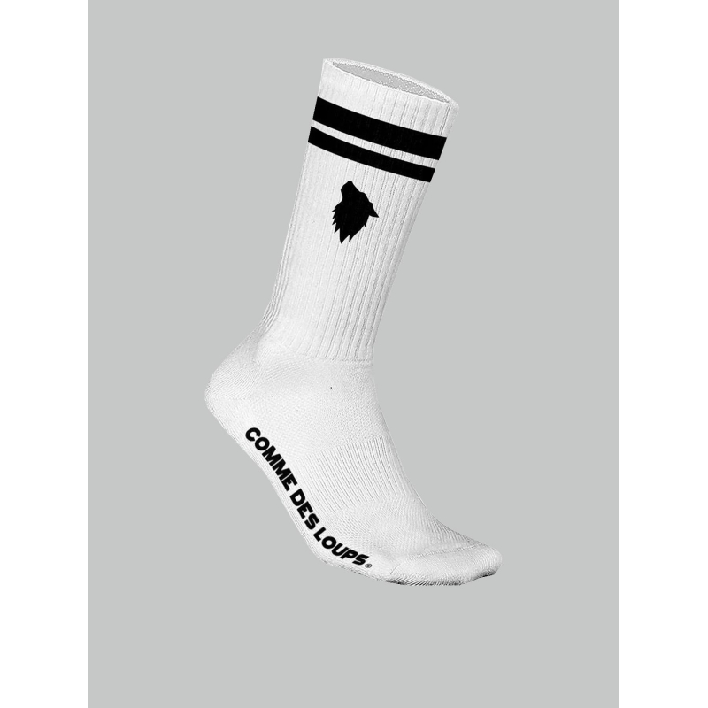Lot de 2 paires de chaussettes sport blanc adulte - Comme Des Loups