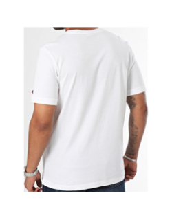 T-shirt crewneck à petit logo blanc homme - Champion