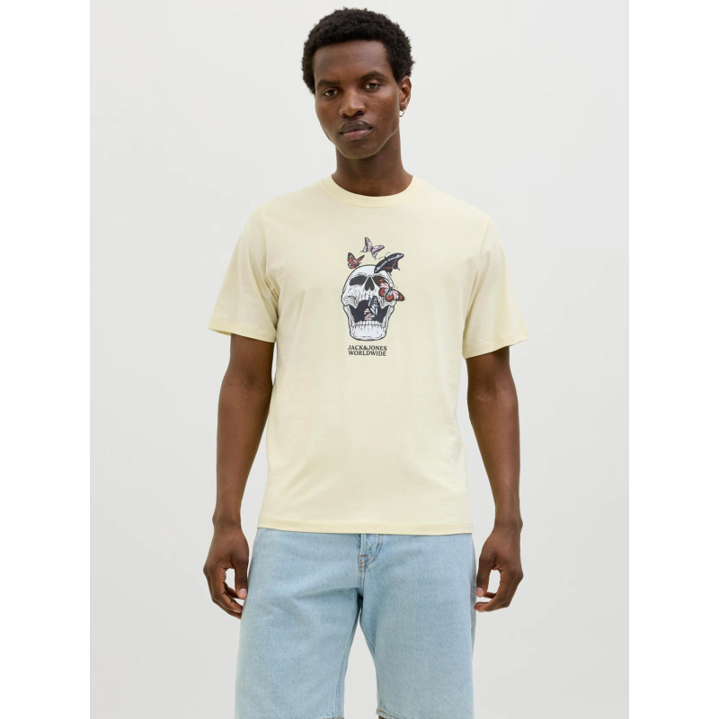 T-shirt jorskull coast jaune homme - Jack & Jones