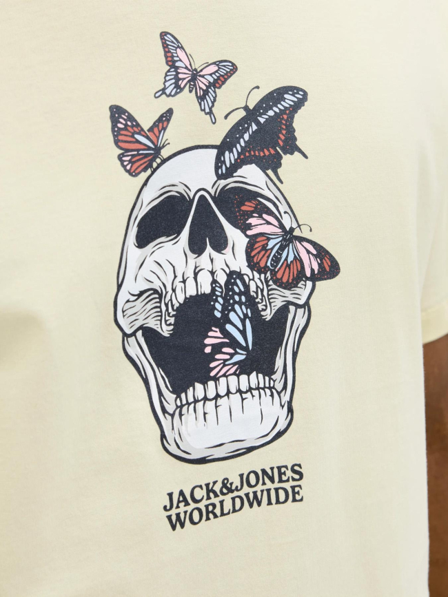 T-shirt jorskull coast jaune homme - Jack & Jones