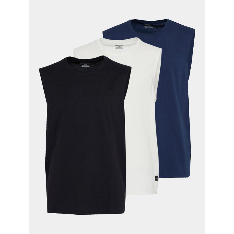 Pack de 3 débardeur blanc noir et bleu marine homme - Blend